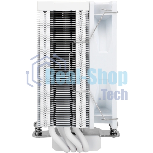Кулер для процессора Thermalright Assassin Spirit 120 Vision ARGB White (4-pin PWM, LED temp., 154mm, Al/Cu, 4x6mm, ARGB, 1x120mm, 66.17CFM, 25.6dBA, 1500RPM, S: 1851/1700/1200/115X, AM5/AM4, white)