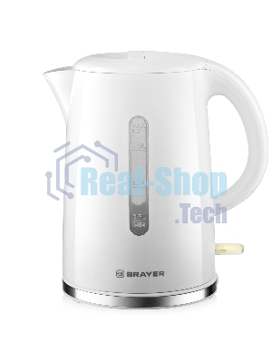 Чайник электрический BRAYER BR6108 1.7 л, 2200 Вт, белый