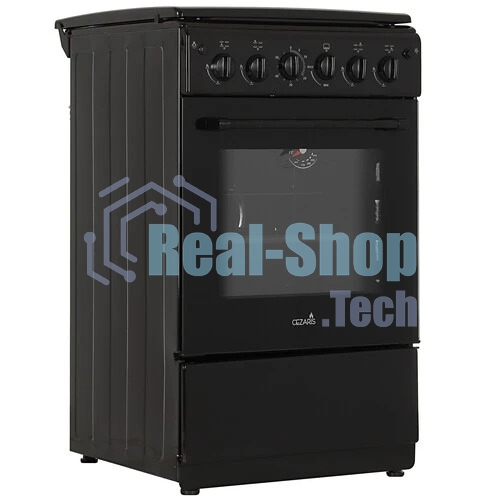 Плита газовая Cezaris ПГ 2150-11 коричневый, конфорок 4 шт, духовка 43 л, 51 см x 85 см x 55 см