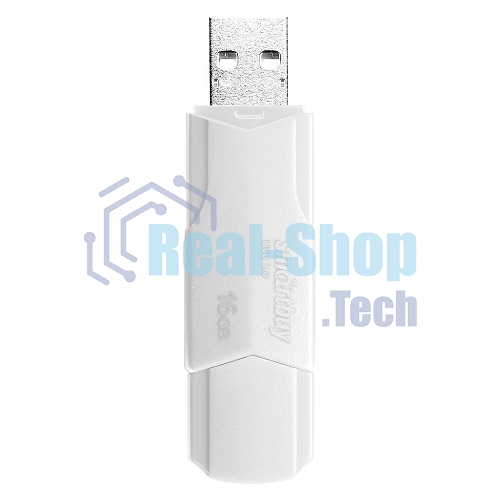 Флешка USB Smartbuy CLUE white (SB16GbCLU-W3), 16Gb, USB 3.0/3.1, R/W 70/25, белый