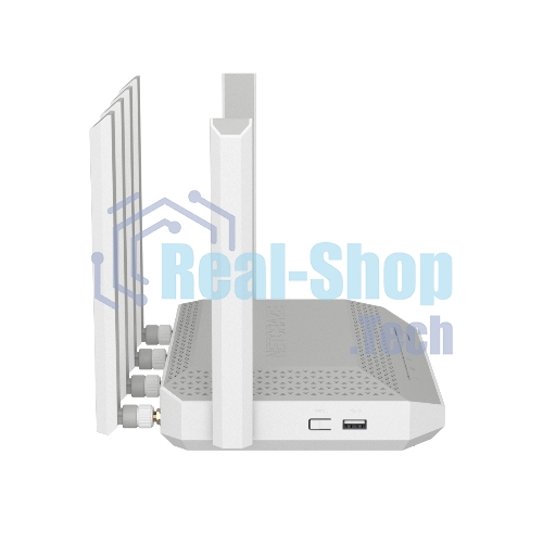 Мультигигабитный интернет-центр Netcraze Hero 5G (NC-4110) с модемом 5G, двумя слотами для SIM-карт, Mesh Wi-Fi 6 AX3000, Smart-коммутатором 1×2.5G и 4×1G, многофункциональными портами USB 3.0 и 2.0