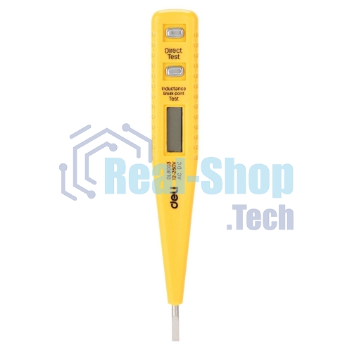 Индикаторная отвертка-тестер напряжения цифровая Deli DL8003 (12-250 В)