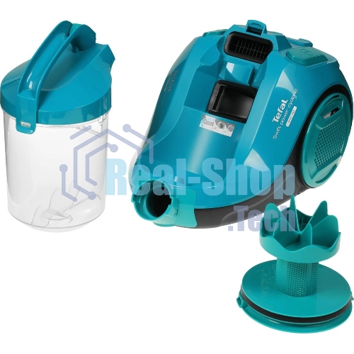 Пылесос Tefal TW2922EA бирюзовый/черный, 750/2100Вт, уборка сухая, пылесборник контейнер 1.5 л