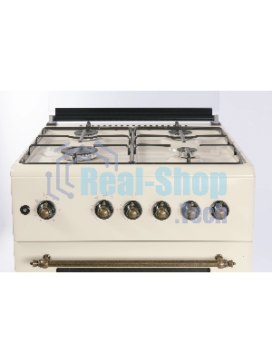 Плита газовая Nordfrost GG 6061 Y бежевый, конфорок 4 шт, духовка 63 л, 60 см x 89 см x 60 см