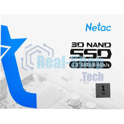 Накопитель SSD Netac N600S, 1Tb, SATA III, 2.5