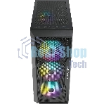 Компьютерный корпус Azza Fighter черный без БП ATX 4x120мм 2x140мм 2xUSB2.0 1xUSB3.0 audio bott PSU