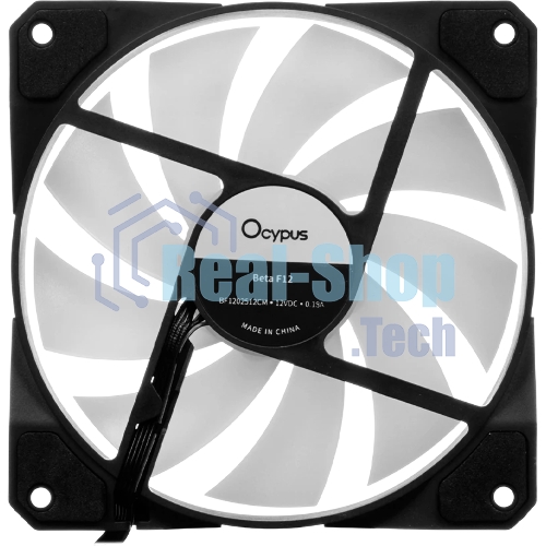 Реверсный вентилятор Fan Ocypus Beta F12 BK ARGB PWM черный