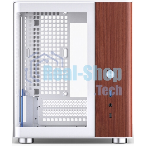 Компьютерный корпус без блока питания Case JONSBO TK-0 белый, Desktop SFF, TG, no fan, 1xUSB-A 3.2 + 1xUSB-C 3.2, SFX PSU Support, mITX белый