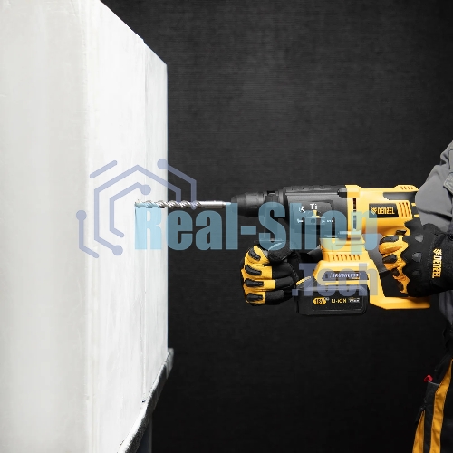Бур по бетону Denzel двойная спираль, Cobalt W-tip, 16x210 мм, SDS PLUS