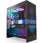 Система жидкостного охлаждения для ПК/Water Cooling System NZXT Kraken Elite 280 RGb (250W, 280мм, LED temp., Black/Fans: 2x140мм, 98.61CFM, 34.5dBA, 2000RPM/Pump height 65мм, 2800RPM, Rad thickness 27мм/S: 1851, 1700, 1200, 115X, AM5, AM4)