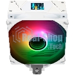 Кулер для процессора Thermalright Assassin Spirit 120 Vision ARGB White (4-pin PWM, LED temp., 154mm, Al/Cu, 4x6mm, ARGB, 1x120mm, 66.17CFM, 25.6dBA, 1500RPM, S: 1851/1700/1200/115X, AM5/AM4, white)