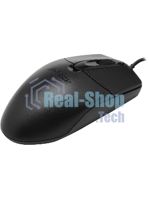 Мышь проводная A4Tech OP-720S черный, 1200 dpi, USB, кнопки - 3
