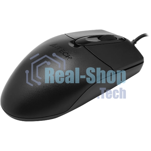 Мышь проводная A4Tech OP-720S черный, 1200 dpi, USB, кнопки - 3