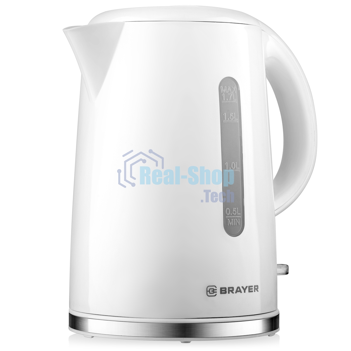 Чайник электрический BRAYER BR6108 1.7 л, 2200 Вт, белый