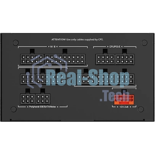 Блок питания PCCooler P5-YS1200-G1F черный 1200W 80 PLUS Gold, 135мм, модульный, черный