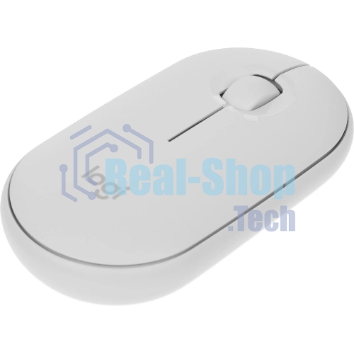 Мышь беспроводная Logitech Pebble M350 белый, 1000 dpi, радиоканал, Bluetooth, USB, кнопки - 3