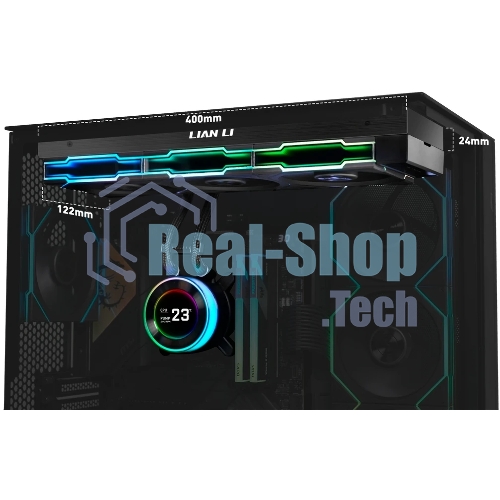 Система жидкостного охлаждения Lian-Li HydroShift II LCD-C 360TL ARGB Soc-AM5/AM4/1700/1851 черный 4-pin 33dB Al+Cu LCD Ret (G89.GHS2LCD36TB.R0)