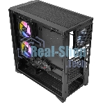 Корпус SAMA V42, Midi-Tower, чёрный, 4 x 120 мм