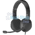 Гарнитура A4Tech Fstyler FH150U чёрный, проводная