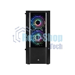 Компьютерный корпус MidTower Aerocool/Formula Quantum-G-BK-v2 черный без Б/п, ATX 3FRGb Fan on front panel