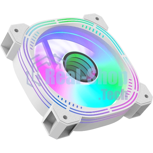 Вентилятор для корпуса Formula Nulight 12WH RGb 120х120x25 белый 3-pin 4-pin (Molex) 19.06дБ (NULIGHT 12WH FR) Ret