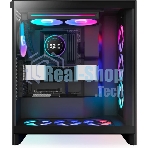 Система жидкостного охлаждения для ПК/Water Cooling System NZXT Kraken Elite 280 RGb (250W, 280мм, LED temp., Black/Fans: 2x140мм, 98.61CFM, 34.5dBA, 2000RPM/Pump height 65мм, 2800RPM, Rad thickness 27мм/S: 1851, 1700, 1200, 115X, AM5, AM4)