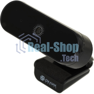 Веб-камера OKLICK OK-C008FH 1920x1080, 30 кадр/с, USB Type-A, микрофон (шумоподавление), автоматическая фокусировка, универсальное крепление