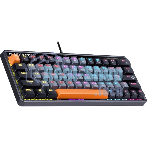 Клавиатура проводная Defender MECHANICAL BLK RAVEN GK-417 RU RGb