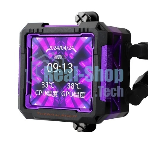 Водяное охлаждение для процессора Thermalright Frozen Warframe Pro 360 черный ARGb (360мм, черный, ARGb/Fans: 3x120мм, 70.84CFM, 29.8dBA, 2000RPM/Pump height 60мм, 23dBA, 3000RPM, Rad thickness 27mm/S: 1200, 1700, 1851, 2011, 2066, 115X, AM4, AM5)