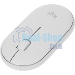 Мышь беспроводная Logitech Pebble M350 белый, 1000 dpi, радиоканал, Bluetooth, USB, кнопки - 3