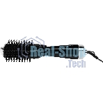 Фен-щётка Starwind SHB 7760 черный/серебристый, 1200 Вт, ионизация