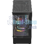 Компьютерный корпус AeroCool/Formula Crystal Z1CM черный без БП mATX 5x120мм 1xUSB3.0 audio bott PSU