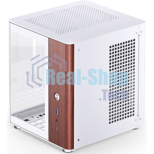 Компьютерный корпус без блока питания Case JONSBO TK-0 белый, Desktop SFF, TG, no fan, 1xUSB-A 3.2 + 1xUSB-C 3.2, SFX PSU Support, mITX белый