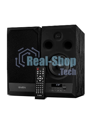 Акустическая система 2.0 SVEN MC-20, черный, мощность 2x45Вт (RMS), FM-тюнер, USB/microSD, дисплей, пульт ДУ, Bluetooth, Optical SVEN MC-20, черный, акустическая система 2.0, мощность 2x45Вт (RMS), FM-тюнер, USB/microSD, дисплей, пульт ДУ, Bluetooth, Optical
