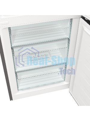 Холодильник Gorenje NRKE62XL серебристый металлик двухкамерный 203/99л морозилка снизу, No Frost