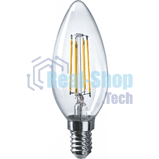 Лампа светодиодная ОНЛАЙТ 80894 OLL-F-C35-10-230-2.7K-E14