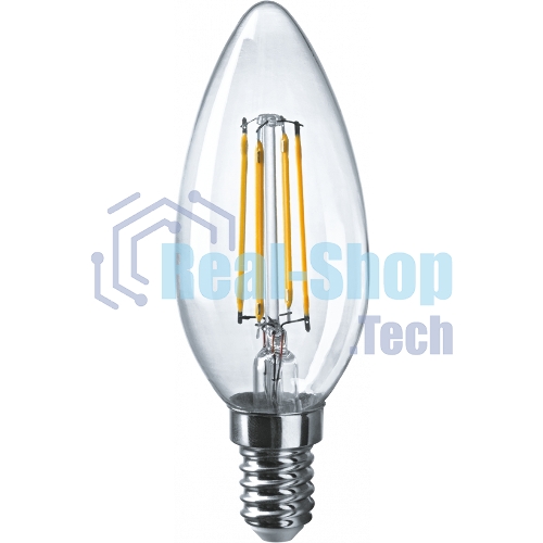 Лампа светодиодная ОНЛАЙТ 80894 OLL-F-C35-10-230-2.7K-E14