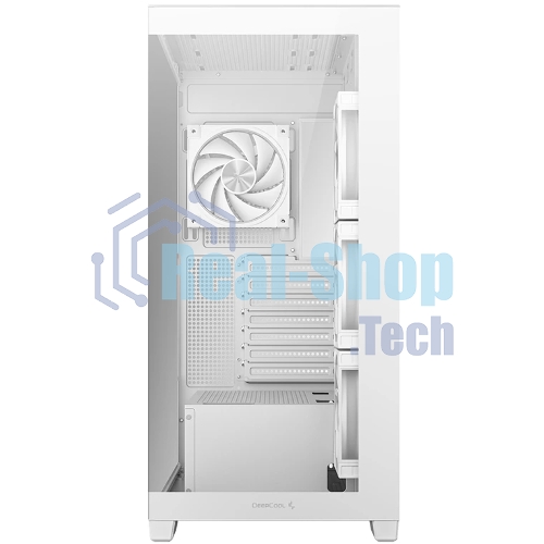 Компьютерный корпус Deepcool CG580 4F V2 WH без БП, боковое окно (панорама), 4x120мм ARGb PWM вентилятора, белый, ATX (R-CG580-WHADA4-G-2)