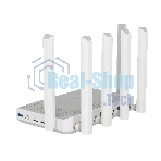 Мультигигабитный интернет-центр Netcraze Hero 5G (NC-4110) с модемом 5G, двумя слотами для SIM-карт, Mesh Wi-Fi 6 AX3000, Smart-коммутатором 1×2.5G и 4×1G, многофункциональными портами USB 3.0 и 2.0