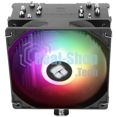 Устройство охлаждения(кулер) Thermalright Burst Assassin 120 SE ARGb Soc-AM5/AM4/1200/1700/1851 серебристый/черный 4-pin 25.6dB Al+Cu 510gr Ret (BA120-SE-ARGb)