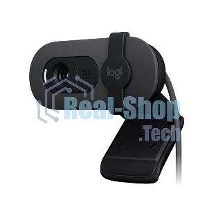 Веб-камера Logitech Webcam Brio 100, 1920x1080, GRAPHITE, защитная шторка