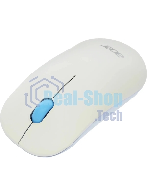 Мышь беспроводная Acer OMR205 белый/голубой, 1200 dpi, радиоканал, USB, кнопки - 3