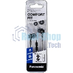 Проводные наушники Panasonic RP-TCM115GCK черный, внутриканальные, Jack 3.5 мм