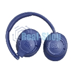 Беспроводные/проводные наушники JBL Tune 730BT синий, полноразмерные, Bluetooth + проводной, быстрая зарядка