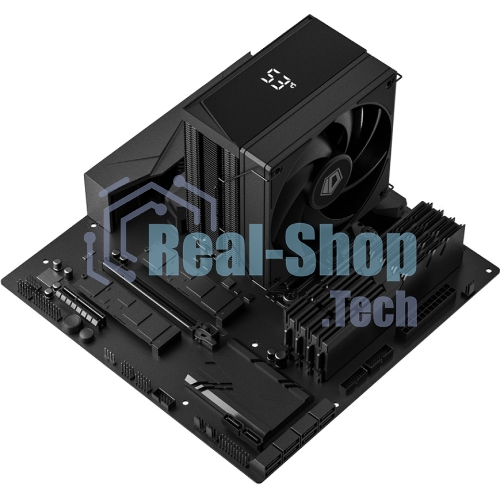 Кулер для процессора ID-COOLING FROZN A410 TD LGA1851/1700/1200/115X/AM5/AM4 (10шт/кор, TDP 220W, PWM, 4 тепл.трубки прямого контакта, FAN 120мм, черный) RET