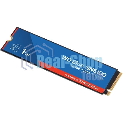 Накопитель SSD WD 1TB M.2 2280 NVMe PCIE 4.0 x4 7100/6700 BLUE SN5100