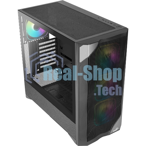 Корпус SAMA V42, Midi-Tower, чёрный, 4 x 120 мм