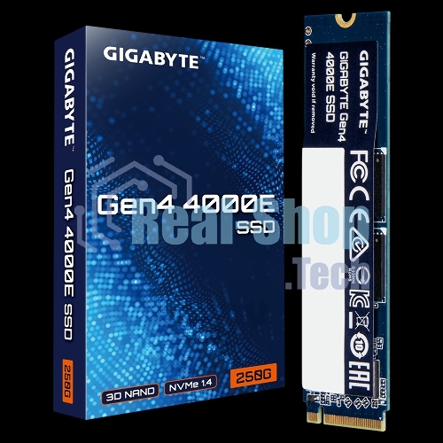 Накопитель SSD GIGABYTE Gen4 4000E, 250Gb, M.2 2280, PCIe 4.0 x4, NVMe, R/W 3500/1800