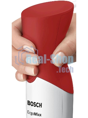 Блендер погружной Bosch MSM64110 белый/красный, 450 Вт, 2 скорости, турбо