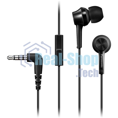 Проводные наушники Panasonic RP-TCM115GCK черный, внутриканальные, Jack 3.5 мм